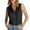 c01Black, variant on Women's Sleeveless Button Down Shirts Hidden-Button Front Collared Dressy Casual Blouses Loose Office Tank Tops Pink XXL