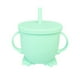 thumbnail image 1 of 2025 Vaso con pajita de silicona antiderrame para dos orejas, 1 unidad, vaso portátil con tapa y pajita para alimentos, a prueba de fugas, para viajes, picnics y uso diario, 1 of 3
