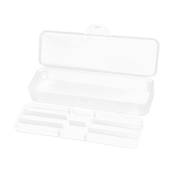 Estuche de Plástico Colcomx Doble Capa Almacenamiento de Bolígrafos y Pinceles