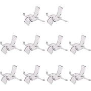 10 Pieces Acrylic Display Holders Acrylic Triangle Display Holder Easel Display Stands Plastic Display Easel Stands Mini Collection Stand Display(Transparent, Small Size)