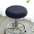 thumbnail image 3 of Chair Slipcover Elastic Stretchable Polyester Round Washable Stool Cushion For Home, 3 of 5