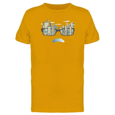 - Modern City Across Glasses View Tee Men's -Image by Shutterstock