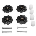 thumbnail image 2 of Piezas De Nivelación De La Cama De Calor De La Impresora 3D, Resistencia A La Corrosión Rueda De Pulgar M4 De Alta Dureza Buena Estabilidad Para Anet A8 Para Prusa I3 Plus Para Cergrey Blanco negro, 2 of 8