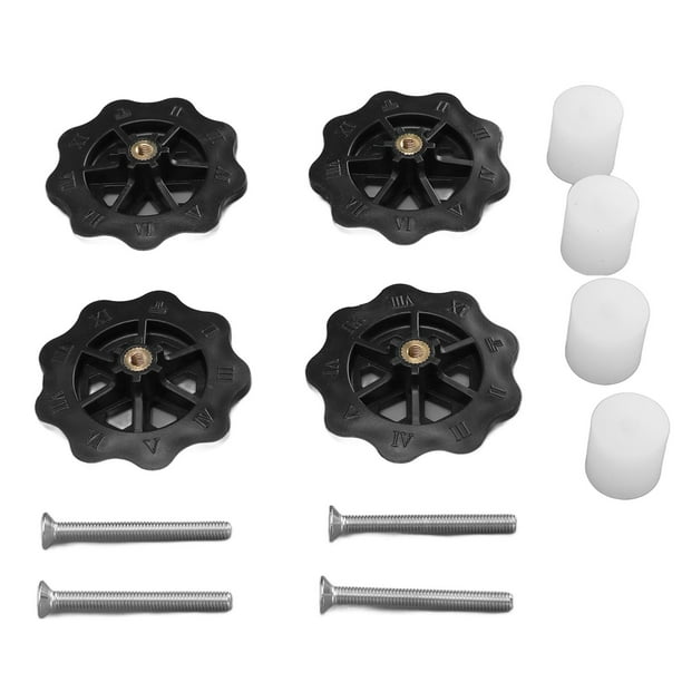 Rueda De Pulgar M4, Piezas De Nivelación De La Cama De Calor De La Impresora 3D Reduce La Vibración Buena Estabilidad Alta Dureza Para Ender 5 Plus Para Anet A8 Para Prusa I3 YLSHRF Blanco negro