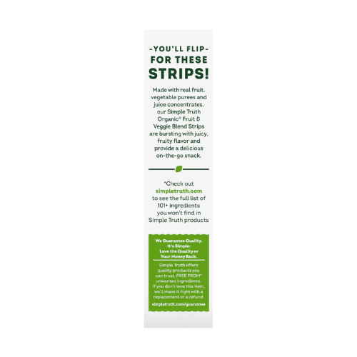 2 PK Simple Truth Organic Raspberry & Blueberry Fruit & Veggie Strips