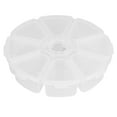 thumbnail image 1 of Caja de almacenamiento de uñas, 8 rejillas vacías para decoración de uñas, contenedor de cuentas compacto y ligero, 1 of 8