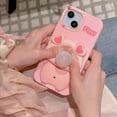 thumbnail image 4 of Bubble pig phone case for iPhone 12/12 pro cute silicone press protective cover. (Pink), 4 of 9