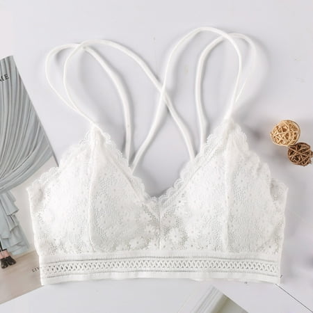 

loopsun New Years Eve Savings Clothing 2023 for Womens Plus Size Bra Ladies Fashion Charming Comfortable Breathable No Steel Ring Sexy Lace Flowers Bra Woman Underwear