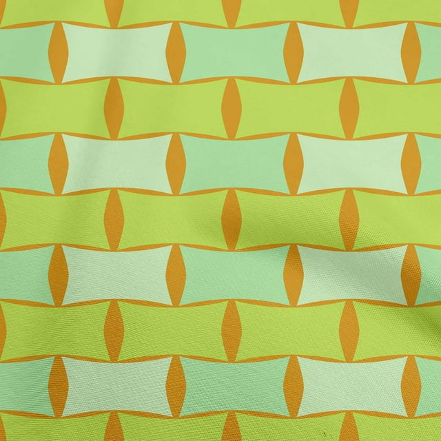 oneOone Polyester Spandex Lime Fabric Floral Sewing Material Print Fabric By The Yard 56 Inch Wide