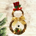 thumbnail image 4 of Coolmade 16" Home Decoration Wreath Pendant LED Wreath Wall Hanging Christmas Wreath for Front Door Wall Window Party Decor Artificial Boxwood Wreath Leaf Wreath, 4 of 8