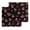 Red Black, variant on Cherry Rustic Dish Towels Set, Waffle Weave Kitchen Towels 2 Pieces, Spring Summer Tropic Fruit Black Microfiber Hair Face Bath Tea Towel Absorbent Quick Drying Cleaning Dish Cloths, 12"x12"