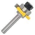 thumbnail image 6 of 2Pcs 1/4 Inch Shank 3-Teeth Tongue Groove Router Bit Set Woodworking Cutter Tool, 6 of 7