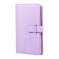 thumbnail image 1 of 3 pulgadas 96 bolsillos PU foto álbum Cardcase Banco tarjeta libro de almacenamiento para cámara instantánea fotografía PU PVC resistente duradero - Púrpura Soledad album de fotos, 1 of 6
