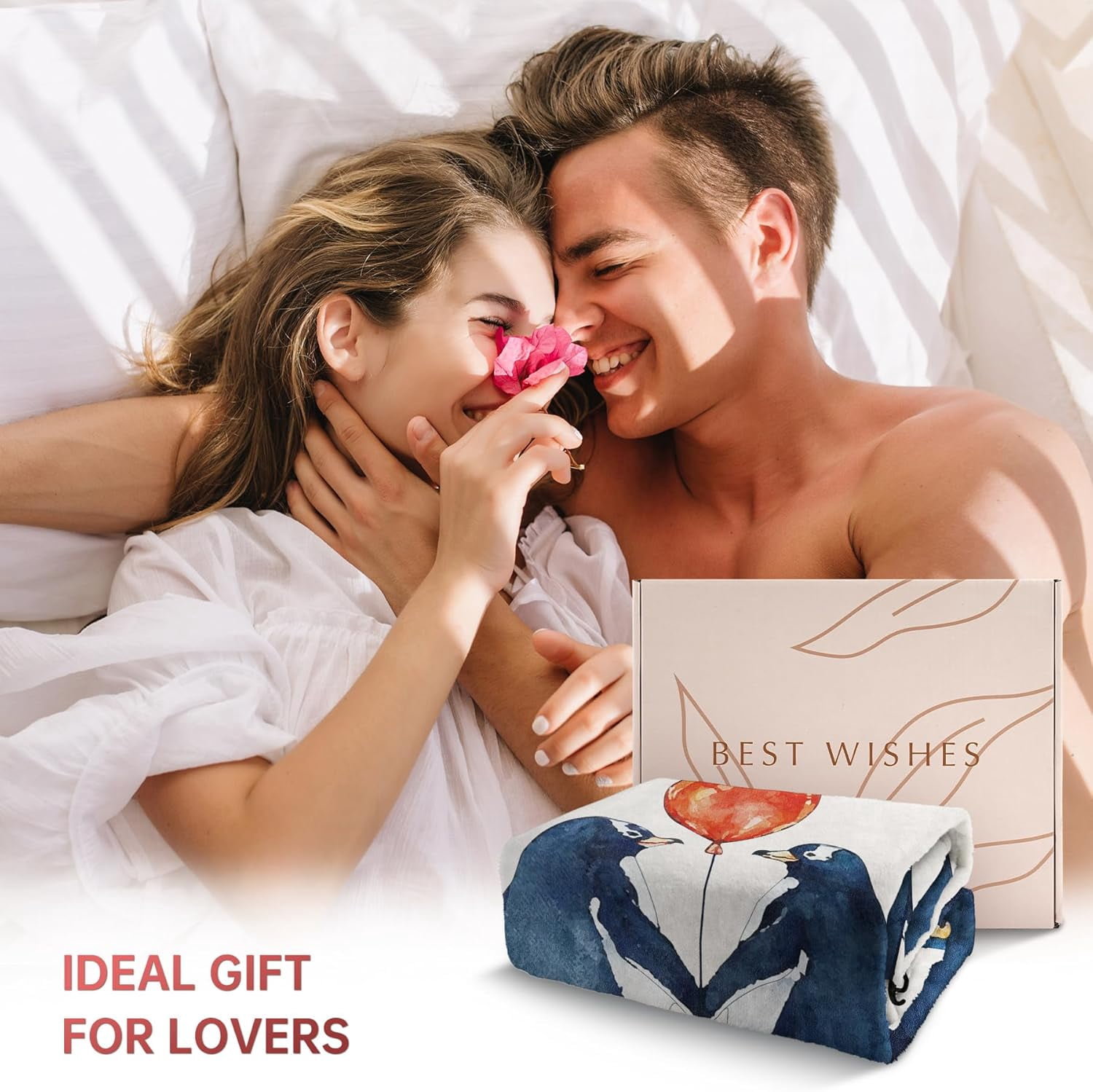 Gifts for Her or Him - Wedding Anniversary Blanket, Romantic I Love You Gifts, Christmas, Valentines Day, Birthday Gifts for Boyfriend or Girlfriend, Wedding Gifts for Couple Wife Husband