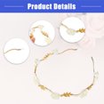 thumbnail image 5 of Vocoste 4 Pcs Metal Flower Shape Headbands Hair Accessories Headbands for Women Girl Gold Tone 4.92"x1.18", 5 of 7