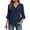 Navy, variant on Women’s chiffon Tops Summer 3/4 Length Sleeve Dressy Blouses V-Neck Business Casual Tops 2026 Easter