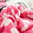thumbnail image 5 of NC Sherpa Blanket White, Pink, Polyester Reversible Bed Blankets Twin (Count 2), 5 of 6