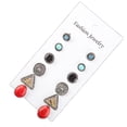 thumbnail image 2 of Pendientes vintage de 6 parejas para diseñar adornos de de imitación de piedras preciosas triangulares para niña Zulema Ear Studs, 2 of 8