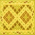 thumbnail image 1 of Ahgly Company Indoor Square Southwestern Yellow Country Area Rugs, 5' Square, 1 of 4