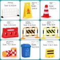 thumbnail image 2 of Mini simulación de bloqueo de carreteras, estacionamiento, paisaje, mesa de arena, accesorios de simulación de carreteras, juguetes cognitivos de enseñanza para niños, 2 of 4