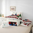thumbnail image 6 of jejeloiu Colorful Xmas Tree Bedding Comforter Set 7pcs,Merry Christmas Queen Bedding Sets,Wild Deer Queen Sheet Sets For Teens,Ultra Soft Home Decor Reversible, 6 of 8