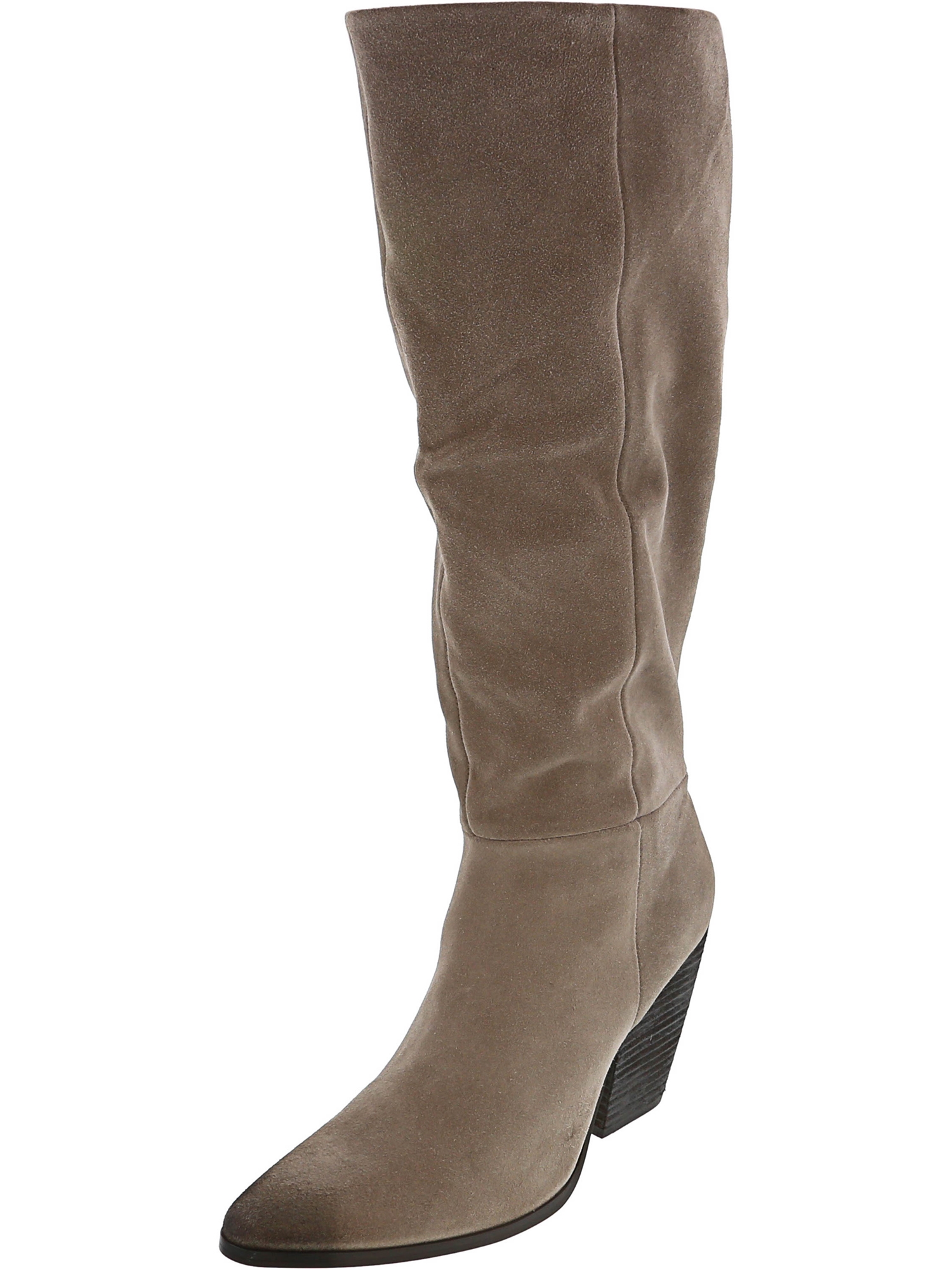 light grey knee high boots