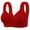 Red, variant on Bras for Women Plus Size Front Closure Full Coverage No Underwire Bras for Seniors Comfort Wireless Front Close Push up Bras with Back Support Lace Sleeping Everyday Bras