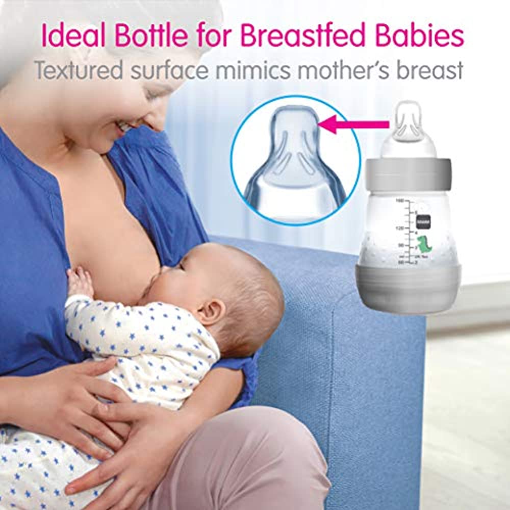 MAM - Easy Start Anti-Colic Bottle - 0+ months - Reduces Colic & Gas - Easy to Clean