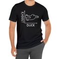 thumbnail image 1 of Creative Duck Print T-shirt, Men's Casual Comfy Tee For Summer, Men's Short Sleeve Top For Daily Activity, 1 of 6