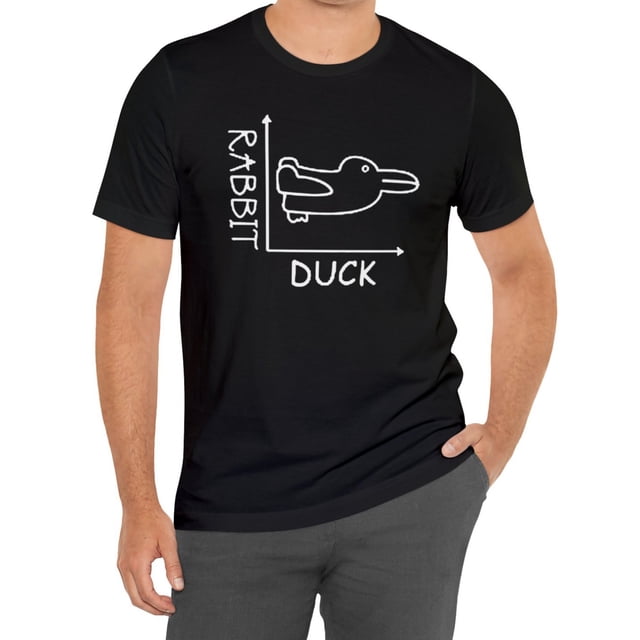 Creative Duck Print T-shirt, Men's Casual Comfy Tee For Summer, Men's Short Sleeve Top For Daily Activity