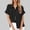 Button Down Shirts for Women under $5-Black, variant on Button Down Shirts for Women 2025 Summer Fashion Lapel Collar Short Sleeve Zipper Blouse with Pockets Solid Color Casual Top Trendy Full Zip Shirt Lightweight Functional Blouse