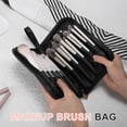 thumbnail image 2 of Unique Bargains Makeup Brush Bag Waterproof Stand-Up Makeup Brush Organizer Travel-Friendly Design Black, 2 of 7