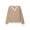Brown, variant on Striped Sweater for Women V Neck Long Sleeve Tops Fall Fashion Pullover Sweater