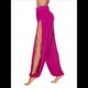 thumbnail image 1 of Pantalones Harén con Abertura Alta para Mujer, Pantalones Harén Hippies. Rosa Roja XL, 1 of 7
