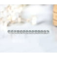 thumbnail image 3 of 18K Aquamarine Tennis Bracelet For Women Silver Gold Anniversary Wedding Engagement Party Gift Mom, 3 of 5