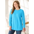 thumbnail image 3 of Woman Within Plus Size Long-Sleeve Crewneck Soft Waffle Knit Thermal Shirt, 3 of 6