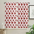 thumbnail image 3 of Red Butterfly Polka Dot Texture Curtain Home Decoration Living Room Short Curtains Window Treatments For Kitchen Bedroom, 3 of 6