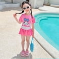 thumbnail image 3 of Traje de baño de una pieza de verano para niñas con dibujos animados de My Melody Kuromi de Kawaii, falda de baño para niñas con forma de corazón de Anime Sanrio, 3 of 5