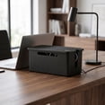 thumbnail image 5 of Large Cable Management Box Desktop Cord Organizer For Power Strip Surge Protector Adapter Hide TV Wires Home Office Black, 5 of 6