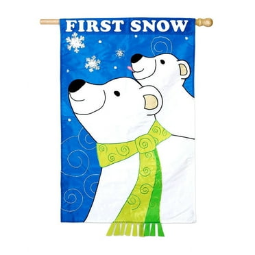 Flag, Gar, Fresh Snow