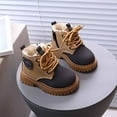 thumbnail image 5 of lnmuld Kids Boots Stylish Winter Boys Boots with Warm and Side Zipper Closure for Kids Daily Comfort In Cold Weather Durable Casual Footwear Size:5-5.5 Years, 5 of 6