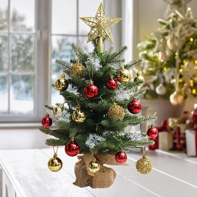 Xihbxyly Ofertas Especiales Solo Hoy En Prime Árbol de Navidad Pequeño, Miniadornos de Escritorio de Simulación, Árbol de Navidad, Accesorios de Cinturón Flocado de Alta Gama, Árbol de Navidad con Lu