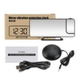 thumbnail image 2 of Projection Vibrating    Mirror Digital  with 2 Sets of   Snooze Function Bed Shaker USB Output for Heavy Sleepers, 2 of 7