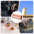 thumbnail image 7 of Copper Sheet Roll, 6in x 5ft x 0.002in (WxLxT) 99.9% Pure Copper Flashing Strip with Gloves for DIY Projects/Roofing [1524x152x0.05mm], 7 of 7