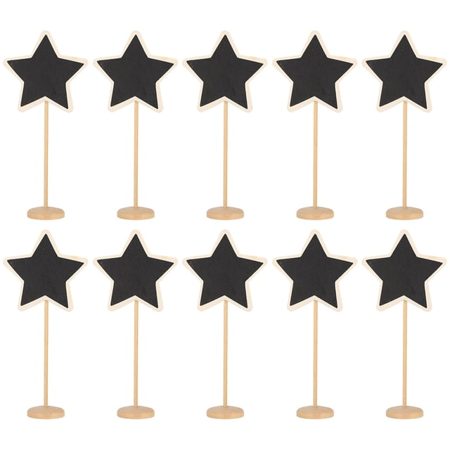 Mini Notes de Tableau Noir, 10pcs Set Tableau Noir Pics Notes d'Étiquettes de Tableau Noir Bâtons d'Étiquettes de Tableau Noir Performance Emballés Puissance