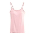 thumbnail image 3 of SHITINN Shelf Bra Camisoles Adjustable Spaghetti Strap Tank Tops Basic Layer 3x Tops Women All Womens Camisole High Neck 6x Top Women Training Performer Top Tops for Men Top Women Must Haves Women, 3 of 3