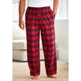 thumbnail image 2 of KingSize Men's Big & Tall Flannel Plaid Pajama Pants, 2 of 4