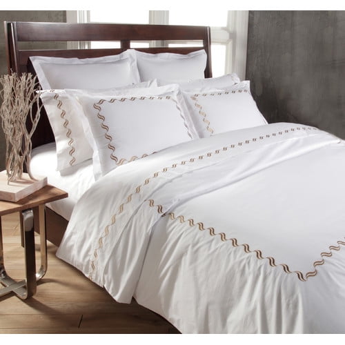Westport Home Scroll 3 Piece Duvet Cover Set