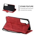 thumbnail image 4 of Allytech Galaxy S22 Case, Galaxy S22 Wallet Case, PU Leather Slim Fit Credit Cards Holder Folding Stand Shockproof Protective Wallet Case TPU Cover for Samsung Galaxy S22, Red, 4 of 5
