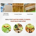 thumbnail image 3 of Outsunny 40" x 16" x 12" Raised Garden Bed, Raised Planter Box, Wooden Planter Raised Bed with Drainage Gaps & Lightweight Build, Natural Wood, 3 of 9